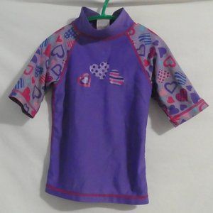 UV SKINZ | 3T | Heart Print Swim Top